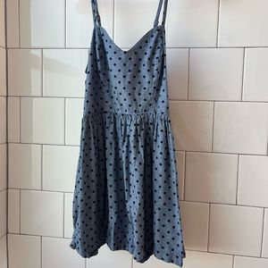Cute polka dot dress with cut out back